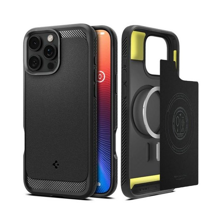 Spigen Rugged Armor iPhone 16 Pro 6.3"   czarny/black matte ACS08115 na NearMe.pl