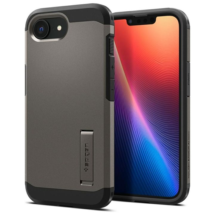 Etui Spigen Tough Armor Mag MagSafe do   iPhone 16e / 17e szary na NearMe.pl