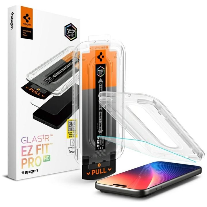 Szkło hartowane Spigen Glas.Tr EZ FIT    Pro HD do Apple iPhone 17 Pro Max / 16 Pro Max 1szt na NearMe.pl