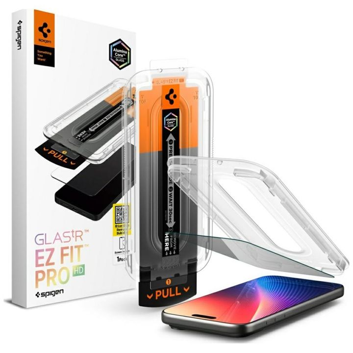 Szkło prywatyzujące Spigen Glas.Tr EZ    FIT Pro HD Privacy do Apple iPhone 17 Pro / 17 / 16 Pro 1szt na NearMe.pl