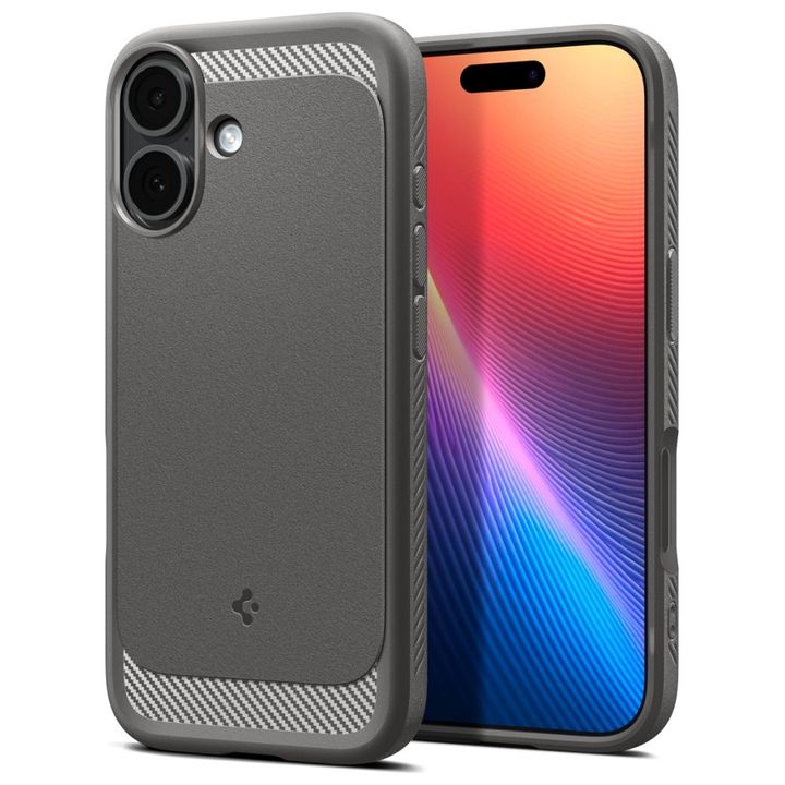 Etui Spigen Rugged Armor Mag MagSafe do  iPhone 17 szary na NearMe.pl