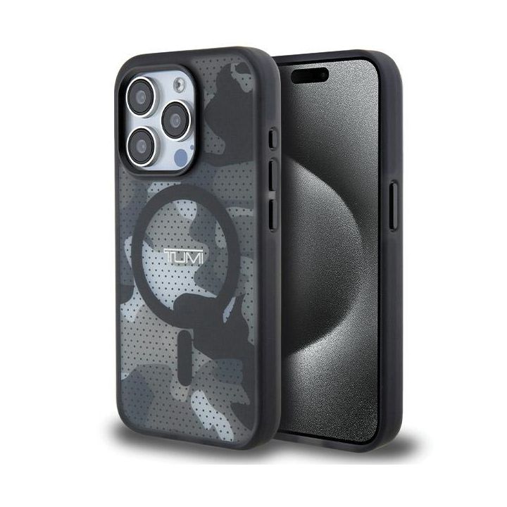 Tumi TUHMP15XTCAMK iPhone 15 Pro Max6.7" czarny/black hardcase Frosted Camo Print MagSafe na NearMe.pl