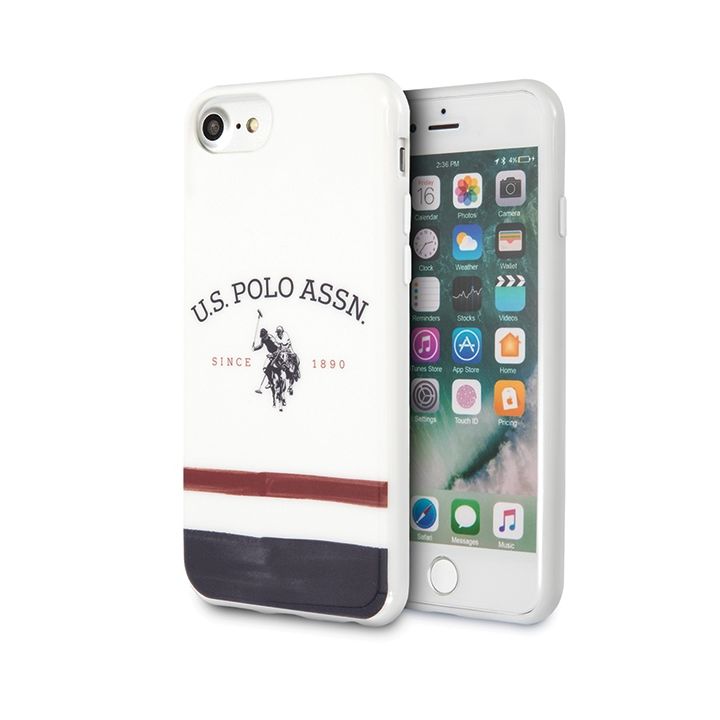 US Polo USHCI8PCSTRB iPhone 7/8/SE 2020/ SE 2022 biały/white Tricolor Pattern Collection na NearMe.pl