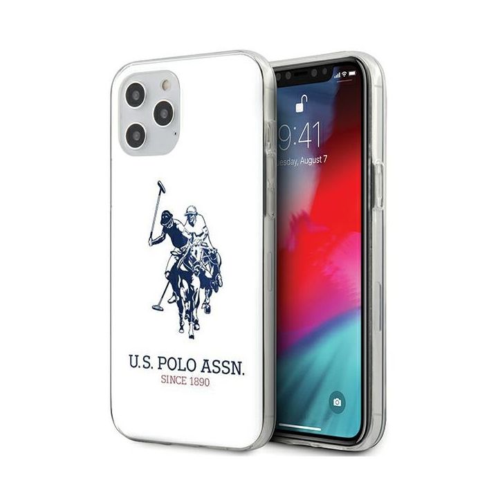 US Polo USHCP12MTPUHRWH iPhone12/12 Pro 6,1" biały/white Shiny Big Logo na NearMe.pl