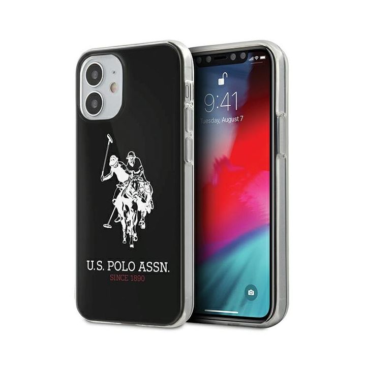 US Polo USHCP12STPUHRBK iPhone12 mini 5,4" czarny/black Shiny Big Logo na NearMe.pl