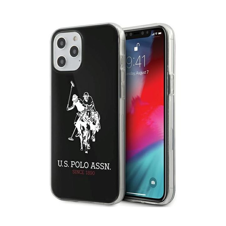 US Polo USHCP12MTPUHRBK iPhone12/12 Pro 6,1" czarny/black Shiny Big Logo na NearMe.pl