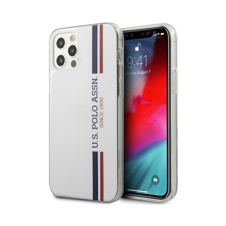US Polo USHCP12MPCUSSWH iPhone12/12 Pro 6,1" biały/white Tricolor Collection na NearMe.pl