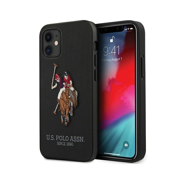 US Polo USHCP12SPUGFLBK iPhone 12 mini5,4" czarny/black Polo Embroidery Collection na NearMe.pl