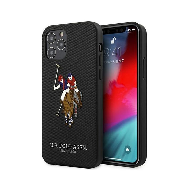 US Polo USHCP12LPUGFLBK iPhone 12 Pro Max 6,7" czarny/black Polo Embroidery Collection na NearMe.pl