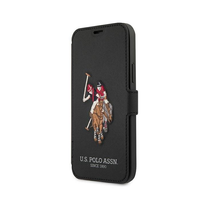 US Polo USFLBKP12MPUGFLBK iPhone 12/12Pro 6,1" czarny/black book Polo Embroidery Collection na NearMe.pl