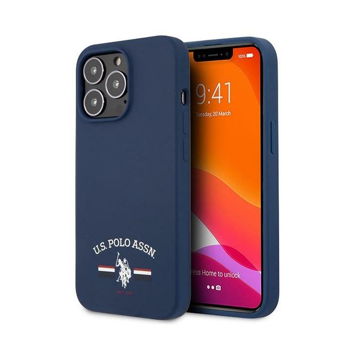US Polo USHCP13XSFGV iPhone 13 Pro Max6,7" granatowy/navy Silicone Collection na NearMe.pl