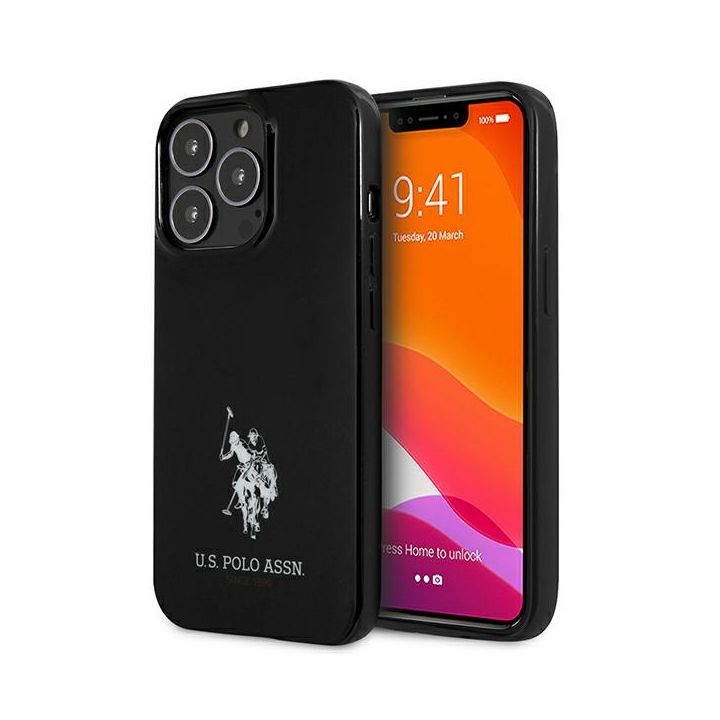 US Polo USHCP13XUMHK iPhone 13 Pro Max 6,7" czarny/black hardcase Horses Logo na NearMe.pl