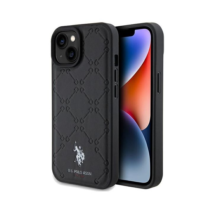 US Polo USHCP15SPYOK iPhone 15 / 14 / 13 6.1" czarny/black Yoke Pattern na NearMe.pl