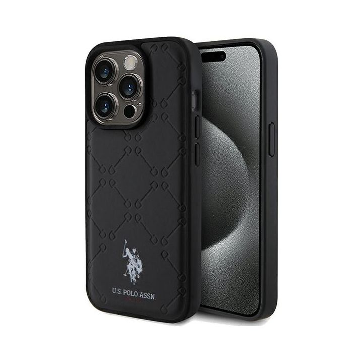 US Polo USHCP15XPYOK iPhone 15 Pro Max 6.7" czarny/black Yoke Pattern na NearMe.pl