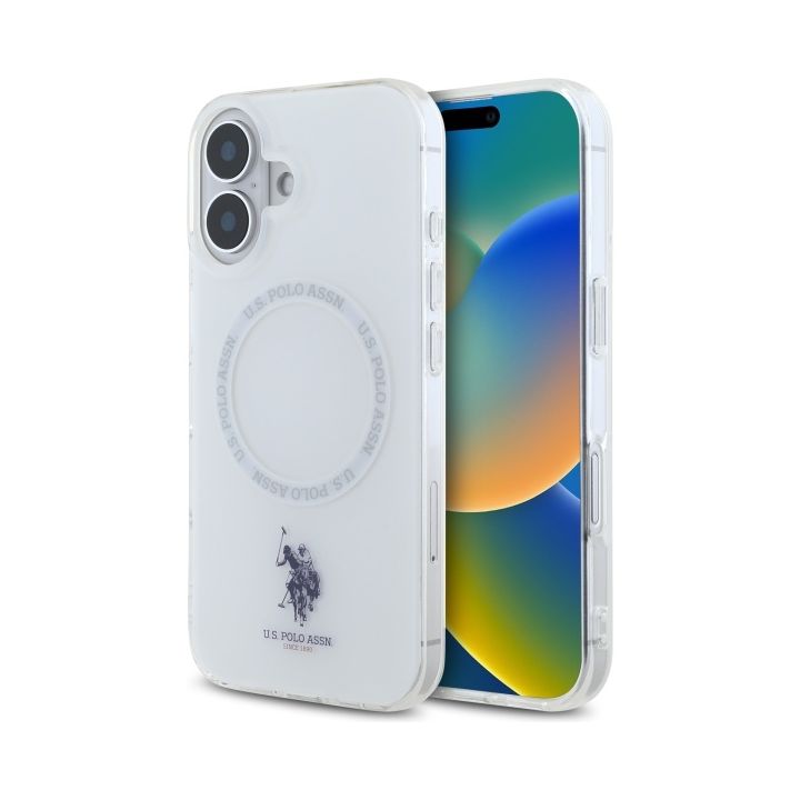 US Polo USHMP16SHOCLDPW iPhone 166.1" biały/white IML Ring MagSafe na NearMe.pl
