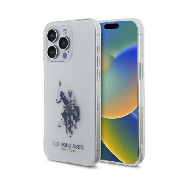 US Polo USHCP15XTPUHRBH iPhone 15 Pro    Max 6,7" biały/white Shiny Big Logo na NearMe.pl