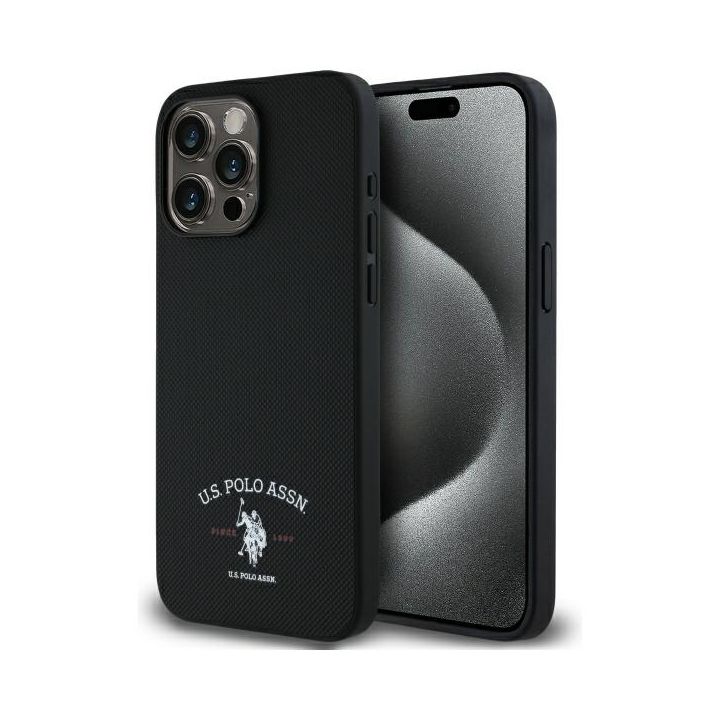 US Polo USHCP15XPARK iPhone 15 Pro Max   6,7" czarny/black Printed DH Logo na NearMe.pl