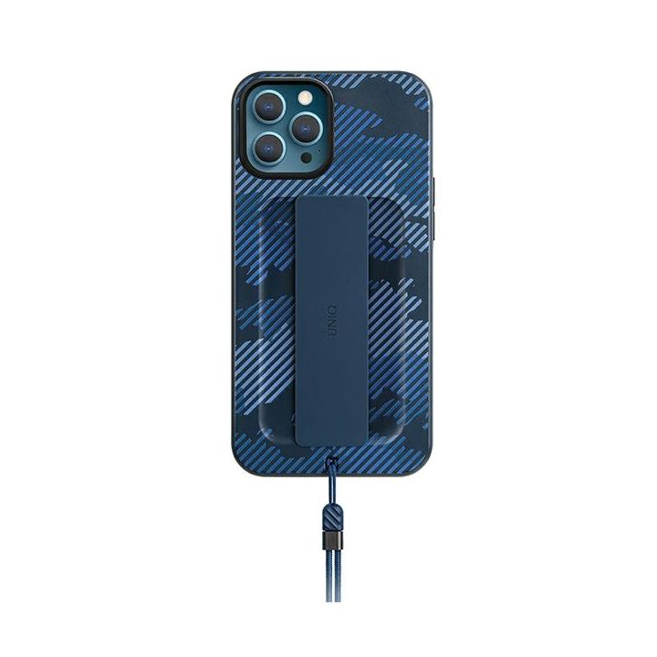 UNIQ etui Heldro iPhone 12/12 Pro 6,1"niebieski moro/marine camo Antimicrobial na NearMe.pl