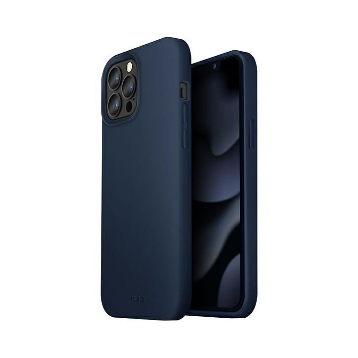 UNIQ etui Lino iPhone 13 Pro Max 6,7"niebieski/marine blue na NearMe.pl