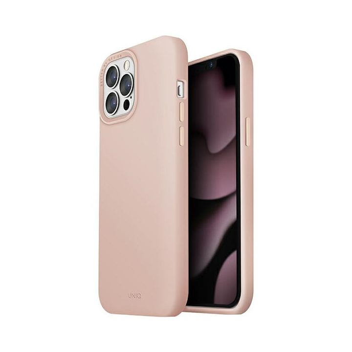 UNIQ etui Lino Hue iPhone 13 Pro / 136,1" różowy/blush pink MagSafe na NearMe.pl