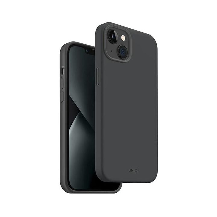 UNIQ etui Lino Hue iPhone 14 Plus / 15Plus 6.7" Magclick Charging szary/charcoal grey na NearMe.pl