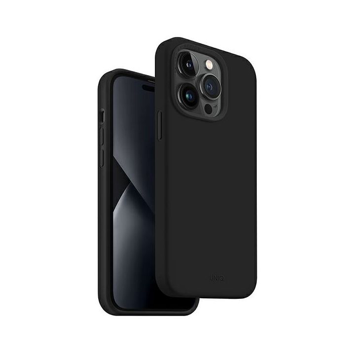 UNIQ etui Lino iPhone 14 Pro Max 6,7"czarny/midnidght black na NearMe.pl