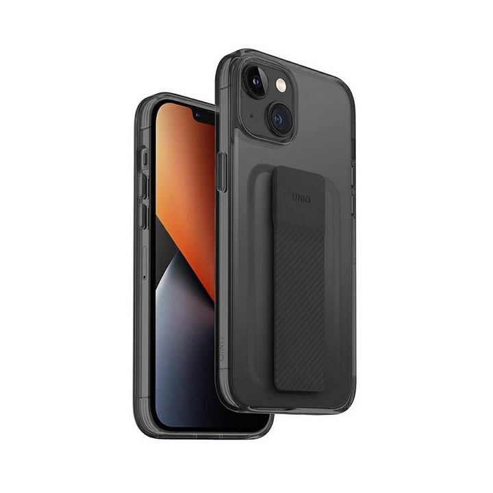 UNIQ etui Heldro Mount iPhone 14 / 15 /13 6,1" czarny/vapour smoke na NearMe.pl