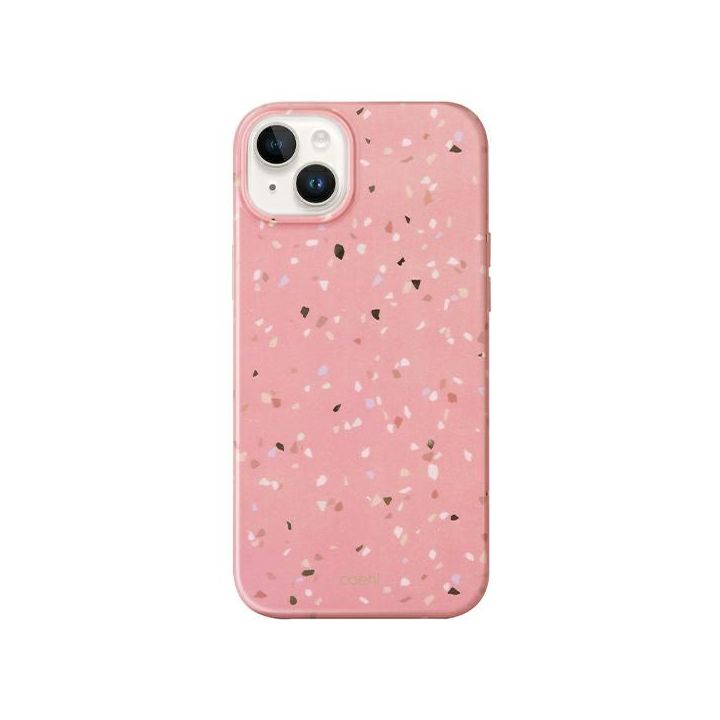 UNIQ etui Coehl Terrazzo iPhone 14 / 15/ 13 6,1" różowy/coral pink na NearMe.pl