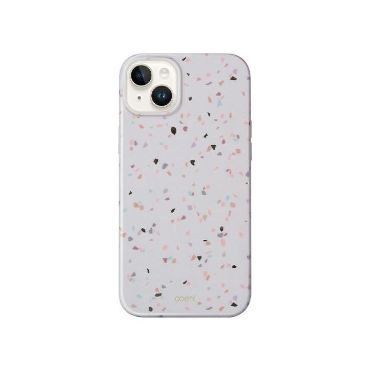 UNIQ etui Coehl Terrazzo iPhone 14 Plus/ 15 Plus 6.7" piaskowy/sandstone na NearMe.pl