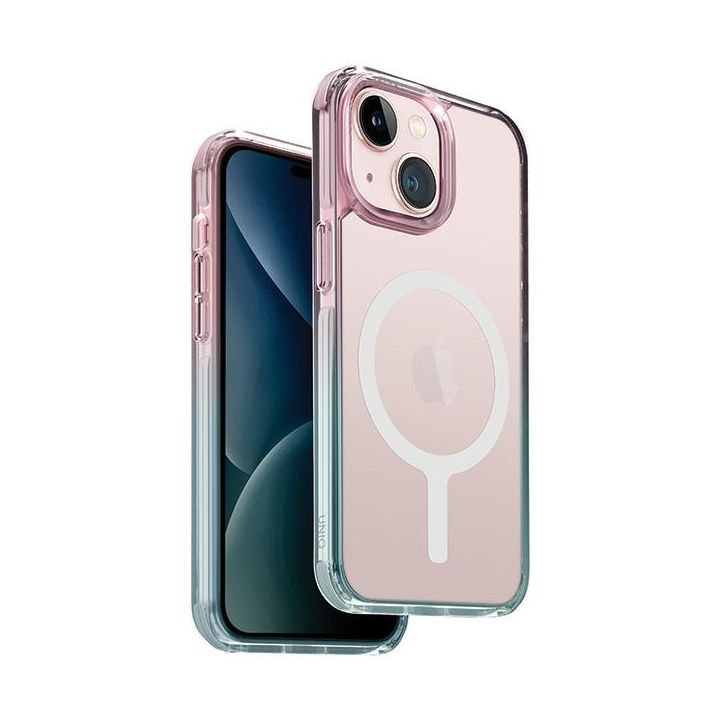 UNIQ etui Combat Duo iPhone 15 / 14 / 136.1" Magclick Charging niebiesko-różowy/pastel sky blue-powder pink na NearMe.pl