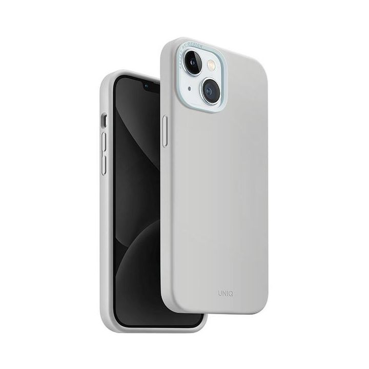 UNIQ etui Lino Hue iPhone 15 / 14 / 136.1" Magclick Charging jasnoszary/chalk grey na NearMe.pl