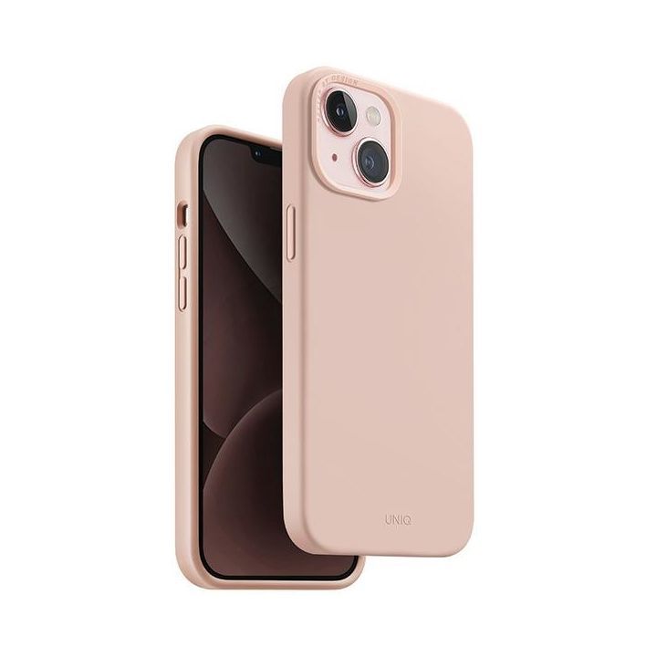 UNIQ etui Lino Hue iPhone 15 / 14 / 136.1" Magclick Charging różowy/blush pink na NearMe.pl
