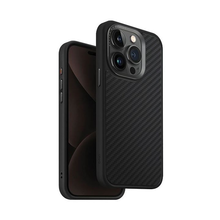 UNIQ etui Keva iPhone 15 Pro 6.1"Magclick Charging czarny/carbon black na NearMe.pl