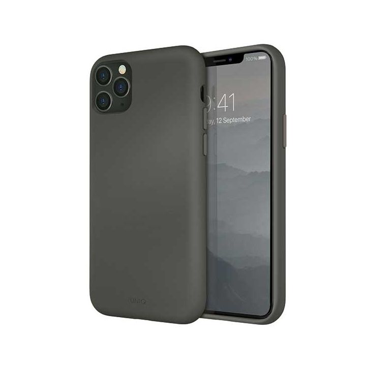 UNIQ etui Lino Hue iPhone 11 Pro Maxszary/moss grey na NearMe.pl
