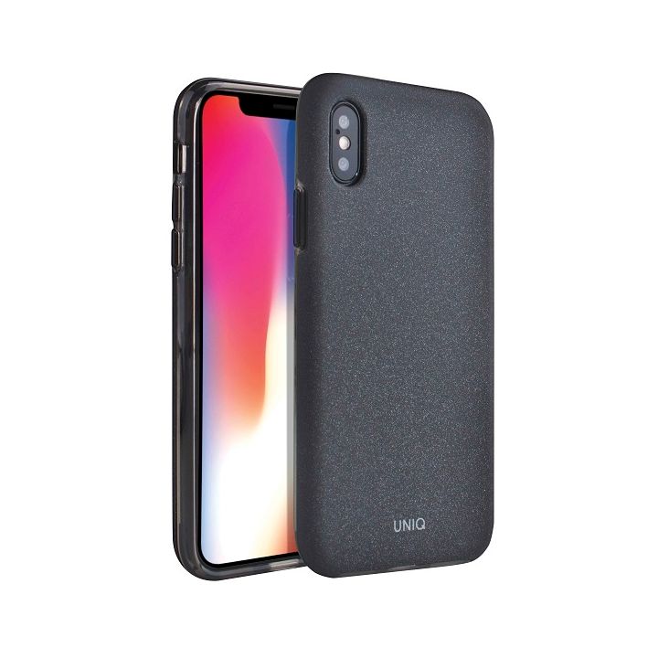 UNIQ etui Lithos iPhone Xs Max czarny/charcoal black na NearMe.pl