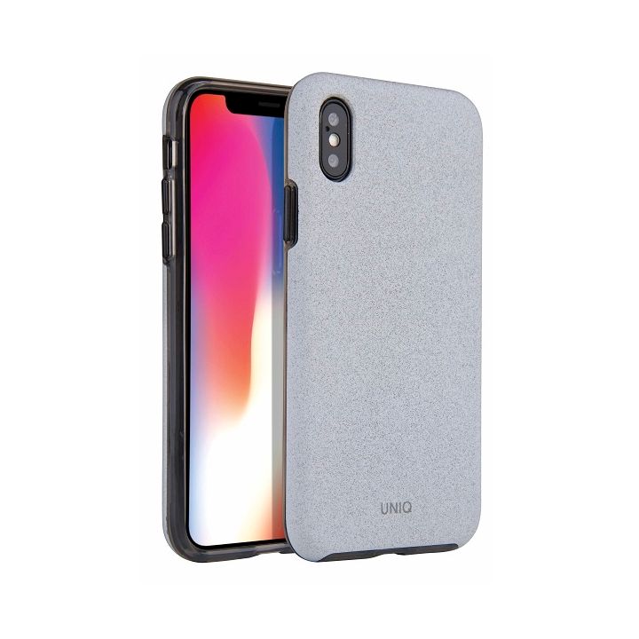UNIQ etui Lithos iPhone Xs Max jasno-szary/ light grey na NearMe.pl
