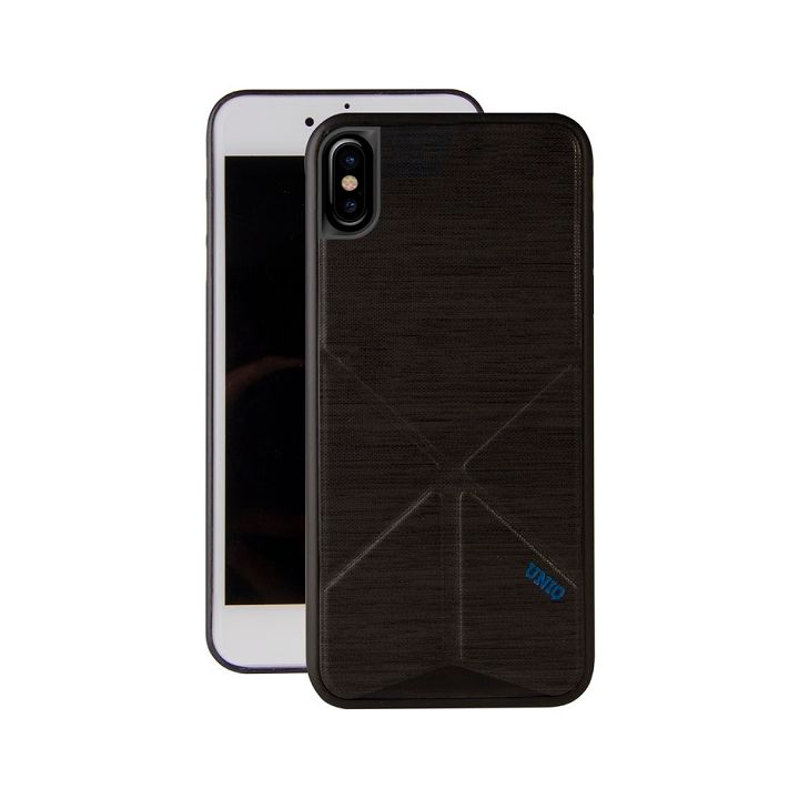UNIQ etui Transforma Ligne iPhone X/Xsczarny/raven black na NearMe.pl
