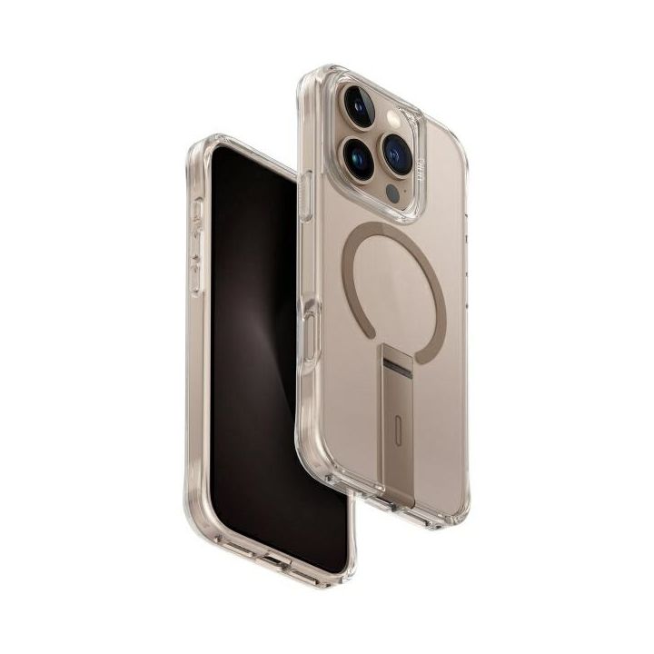 UNIQ etui Eleva with Vertica Stand       iPhone 16 Pro 6.3" złoty/taupe gold na NearMe.pl