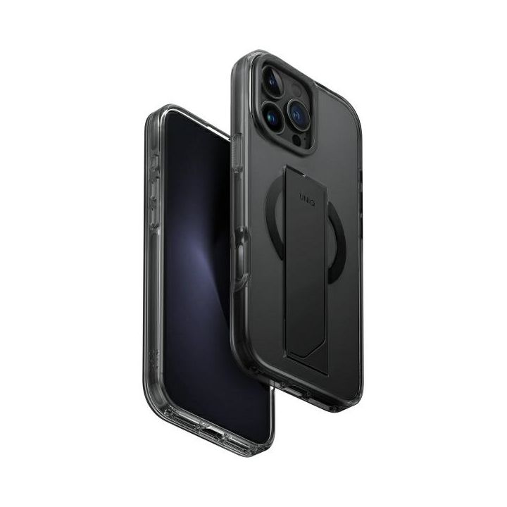 UNIQ etui Heldro Max iPhone 16 Pro Max   6.9" Magclick Charging czarny/vapour smoke na NearMe.pl