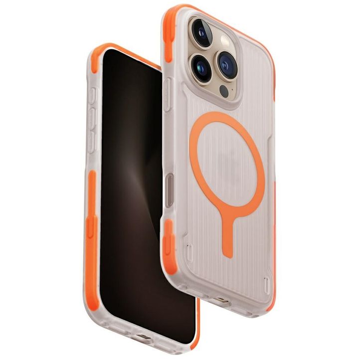 Etui UNIQ Combat Active do iPhone 16 Pro Magclick Charging pomarańczowy na NearMe.pl
