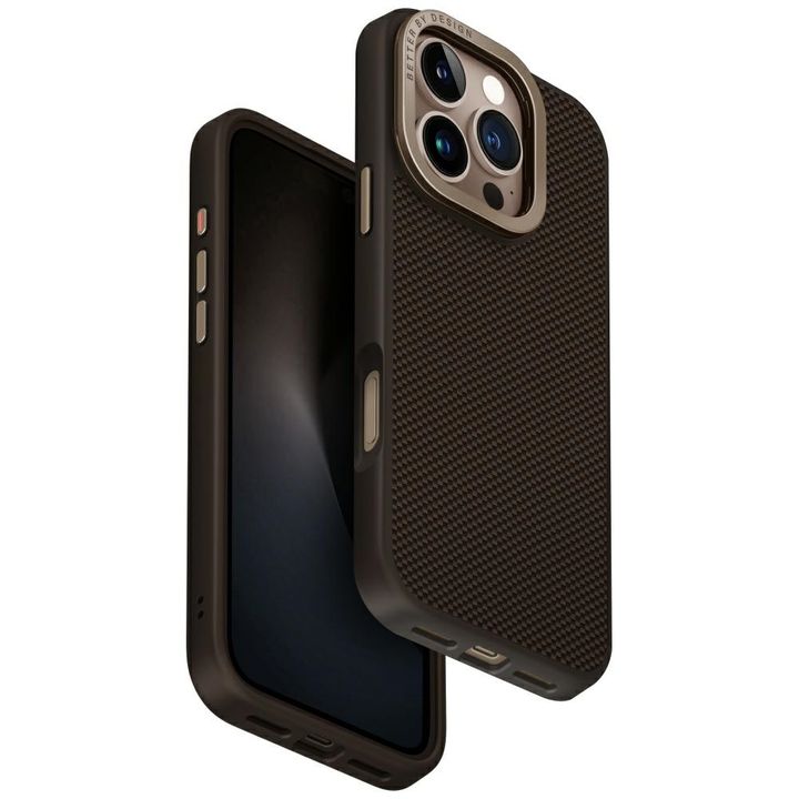 Etui UNIQ Keva Max do iPhone 16 Pro      Magclick Charging Camera Stand brązowy na NearMe.pl