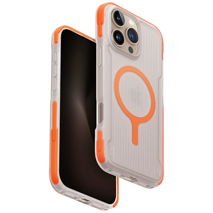 Etui UNIQ Combat Active do iPhone 16 Pro Max Magclick Charging pomarańczowy na NearMe.pl