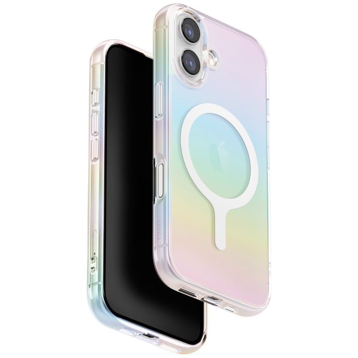 Etui UNIQ Iridescia do iPhone 17         Magclick Charging holo quartz na NearMe.pl