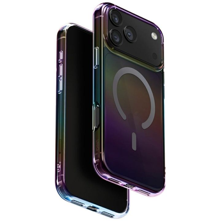 Etui UNIQ Iridescia do iPhone 17 Pro Max Magclick Charging midnight quartz na NearMe.pl