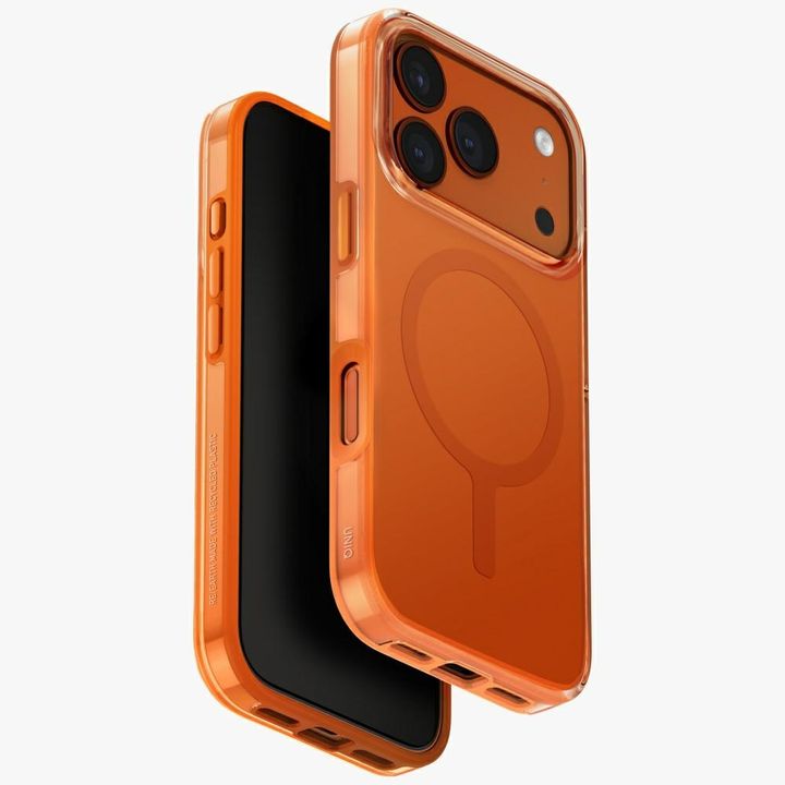 Etui UNIQ Clario do iPhone 17 Pro        Magclick Charging pomarańczowy na NearMe.pl