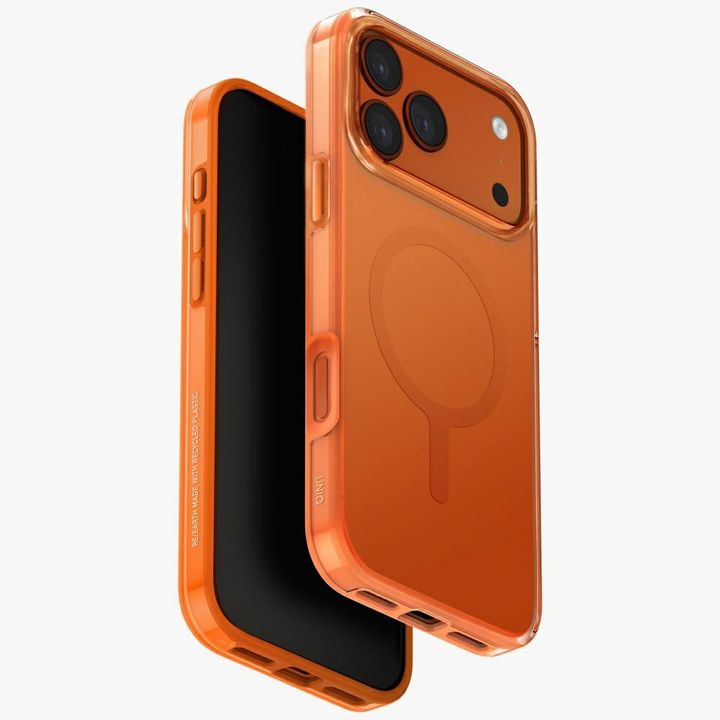 Etui UNIQ Clario do iPhone 17 Pro Max    Magclick Charging pomarańczowy na NearMe.pl