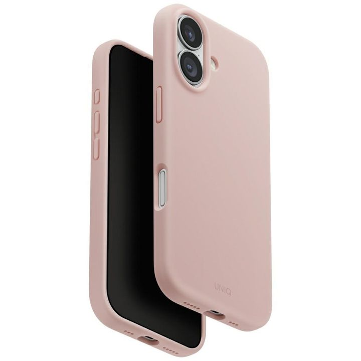 Etui UNIQ Lino do iPhone 17 Magclick     Charging różowy na NearMe.pl
