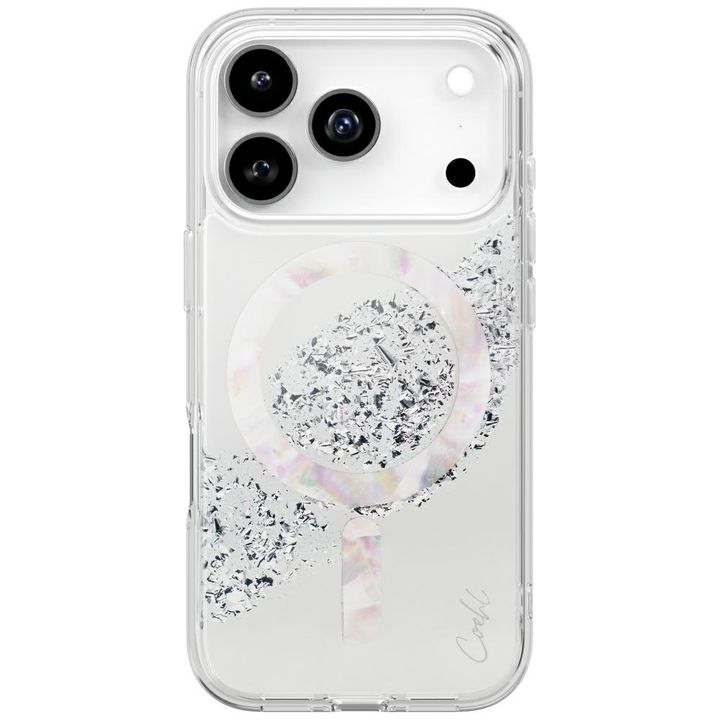 Etui UNIQ Coehl Crystelle do iPhone 17   Pro Magnetic Charging srebrny na NearMe.pl