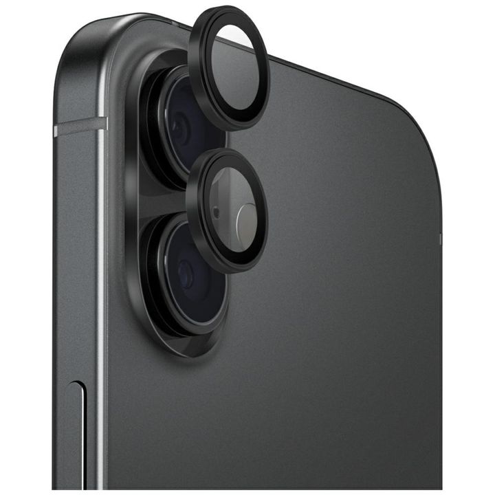 Szkło na obiektyw aparatu UNIQ Optix     Aluminium Camera Lens Protector do iPhone 17 z aplikatorem czarny na NearMe.pl