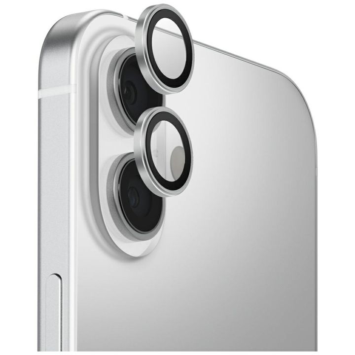 Szkło na obiektyw aparatu UNIQ Optix     Aluminium Camera Lens Protector do iPhone 17 z aplikatorem srebrny na NearMe.pl